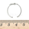 304 Stainless Steel Adjustable Cuff Rings RJEW-Z105-01P-07-5