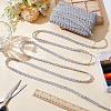 Polyester Braided Lace Trim Ribbon for Curtain Sofa Decoration OCOR-WH0105-013B-02-4