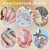 3 Sets Glass Half Round Cabochons GLAA-SC0002-63F-4