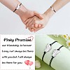 2Pcs White Brass Enamel Butterfly Link Bracelets Set JB732A-5