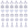 240Pcs 6 Styles Eco-Friendly Silicone Full-covered Ear Nuts FIND-SP0001-17-1