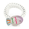 Summer Fish Resin Telephone Line Wire Elastic Hair Ties AJEW-U004-02B-1