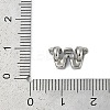 304 Stainless Steel Beads STAS-F310-21P-W-3