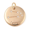 Brass with Clear Cubic Zirconia Pendants KK-N256-24B-G-1