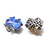 Brass Micro Pave Cubic Zirconia Charms KK-Q043-02P-2