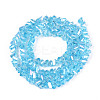 Electroplate Transparent Glass Beads Strands GLAA-N021-4mm-04-2