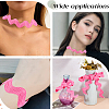 10 Yards Polyester Wavy Fringe Trim Ribbon OCOR-GF0003-27D-5