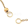 304 Stainless Steel Round Ball Cable Chain Bracelet Making AJEW-JB01331-01-3