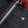 10Pcs 304 Stainless Steel Box Chain Necklaces NJEW-BBC0001-11A-4
