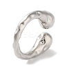Rack Plating Brass Cuff Rings RJEW-D025-05P-1