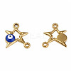 304 Stainless Steel Enamel Connector Charms STAS-N087-62-03G-1