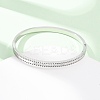 304 Stainless Steel Micro Pave Cubic Zirconia Hinged Bangles for Women BJEW-Z146-04P-1