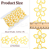 Flower Polyester Lace Trim Ribbon OCOR-WH20003-03A-04-2