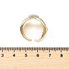 Brass Micro Pave Cubic Zirconia Cuff Rings RJEW-V007-03GP-5