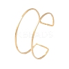 Ion Plating(IP) 304 Stainless Steel Hollow Open Cuff Bangles for Women BJEW-S155-04G-7