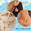 10Pcs 10 Colors Handmade Printed Porcelain Beads PORC-CJ0001-22-7