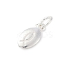 925 Sterling Silver Jesus Fish Charms STER-S010-02B-S-2