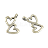 50Pcs 2 Styles Tibetan Style Alloy Pendants FIND-FP0001-21-6