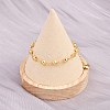 304 Stainless Steel Link Bracelets for Women BJEW-D359-03G-5