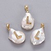 Natural Cultured Freshwater Pearl Pendants KK-L187-A-01L-1