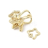 Brass Interlocking Clasps KK-U059-06G-2