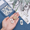 10Pcs 10 Style 201 Stainless Steel Pendants STAS-UN0026-25-2