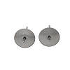 Anti-Tarnish 304 Stainless Steel Stud Earring Findings STAS-P370-01E-P-1