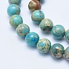 Natural Aqua Terra Jasper Beads Strands G-E444-14A-12mm-3