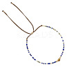 Adjustable Glass Seed Bead Slider Bracelets for Women VT9382-36-1