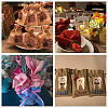 30Pack 6 Color Burlap Bags with Drawstring Gift Bags Jewelry Pouch for Wedding Party and DIY Craft ABAG-BC0001-01-8