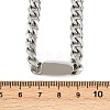7MM 304 Stainless Steel Cuban Link Chain Necklaces for Women Men NJEW-Z093-03P-5