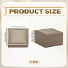 1Pc Imitation PU Leather Covered Wooden Jewelry Ring Boxes OBOX-LP0001-01A-2