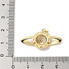 Rack Plating Brass Micro Pave Clear Cubic Zirconia Pendants KK-P267-25G-3