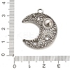 304 Stainless Steel Pendant Rhinestone Settings STAS-P417-03P-3