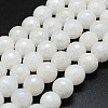 Electroplated Natural White Jade Beads Strands G-G749-05B-10mm-1