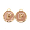 Golden Plated Alloy Enamel Charms ENAM-S118-06P-1