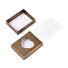 12Pcs 6 Colors Cardboard Jewelry Set Boxes CBOX-N015-04-5