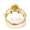 Adjustable Rack Plating Brass Micro Pave Cubic Zirconia Rings for Women RJEW-S244-01G-A-3