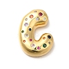Brass Cubic Zirconia Pendants KK-M295-13G-C-1