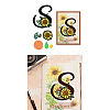 Flower Letter S Carbon Steel Cutting Dies Stencils DIY-WH0309-2371-8