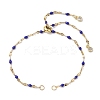 304 Stainless Steel Enamel Dapped Chains Slider Bracelets Making AJEW-JB01293-2