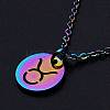 201 Stainless Steel Pendants Necklaces NJEW-S105-JN627-2-1