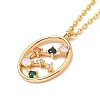 Colorful Cubic Zirconia Constellation Pendant Necklace LS-NJEW-H166-01B-2