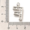 Brass Micro Pave Clear Cubic Zirconia Pendants KK-G521-01P-F-3