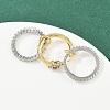 Brass Micro Pave Cubic Zirconia Plain Band Finger Rings for Women RJEW-P160-01B-G01-3
