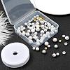 96Pcs Synthetic Howlite Round Beads Kit for DIY Jewelry Making DIY-FS0002-02-5
