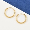 Brass Hoop Earrings EJEW-F378-02G-1