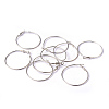 Brass Earring Findings Hoops EC108-3NF-3