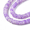 Handmade Polymer Clay Beads Strands CLAY-R089-6mm-162-3