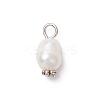 Natural Cultured Freshwater Pearl Rice Pendants PALLOY-JF03922-01-3